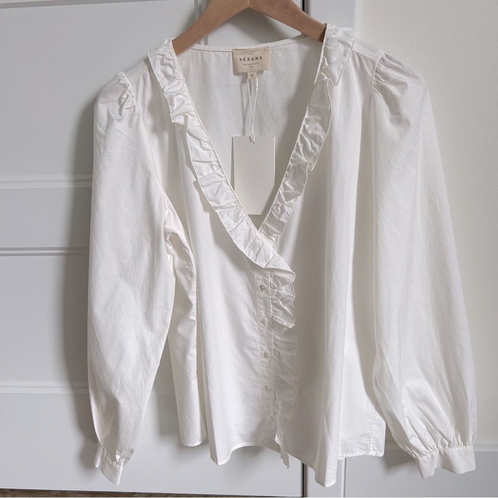 🇫🇷 Sézane Rosine Shirt - Picture 8 of 11
